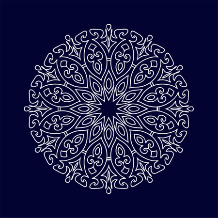 Mandala pattern design background vector illustrationのイラスト素材