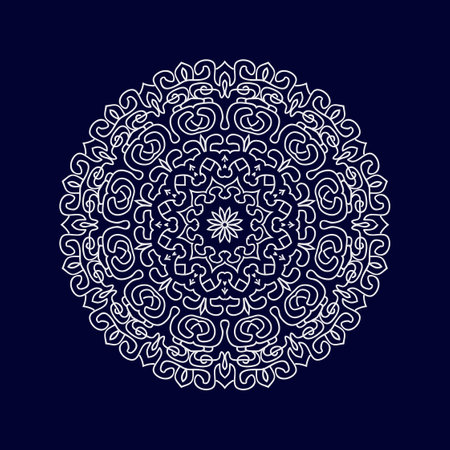 New flower mandala designs vector illustrationのイラスト素材