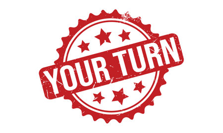 Your Turn Rubber Stamp Seal Vectorのイラスト素材