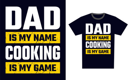 Cooking T Shirt Design Template Vectorのイラスト素材