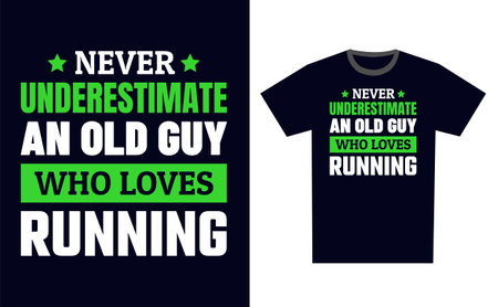 Running T Shirt Design Template Vectorのイラスト素材