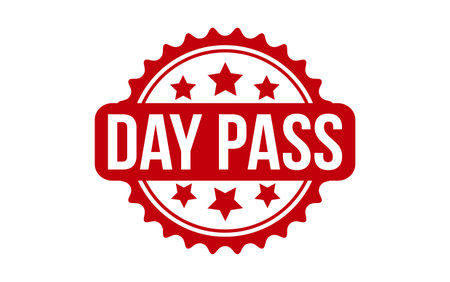 Red Day Pass Rubber Stamp Seal Vectorのイラスト素材