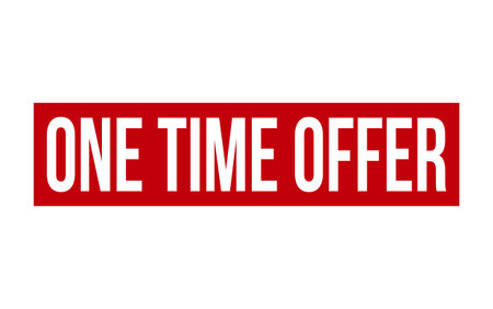 One Time Offer Rubber Stamp Seal Vectorのイラスト素材
