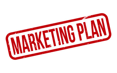 Marketing Plan Rubber Stamp Seal Vectorのイラスト素材
