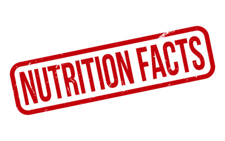 Nutrition Facts Rubber Stamp Seal Vectorのイラスト素材