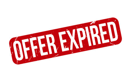 Red Offer Expired Rubber Stamp Seal Vectorのイラスト素材