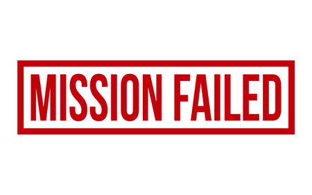 Mission Failed Rubber Stamp Seal Vectorのイラスト素材