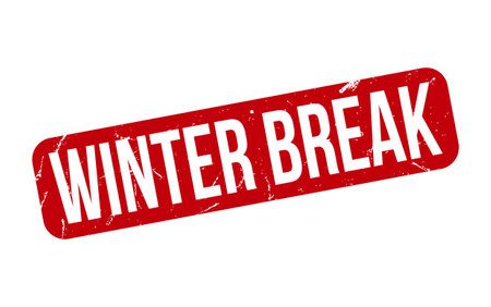 Winter Break Rubber Stamp Seal Vectorのイラスト素材