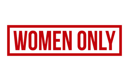 Red Women Only Rubber Stamp Seal Vectorのイラスト素材
