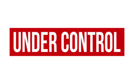 Under Control Rubber Stamp Seal Vectorのイラスト素材