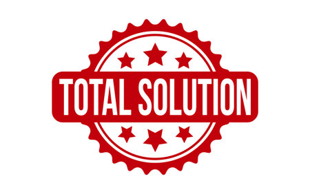 Total Solution Rubber Stamp Seal Vectorのイラスト素材