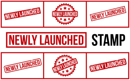 Newly Launched rubber grunge stamp set vectorのイラスト素材