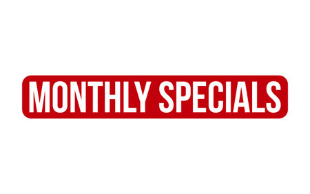 Monthly Specials rubber grunge stamp seal vectorのイラスト素材