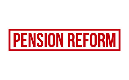 Pension Reform Rubber Stamp Seal Vectorのイラスト素材