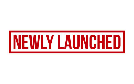 Red Newly Launched Rubber Stamp Seal Vectorのイラスト素材