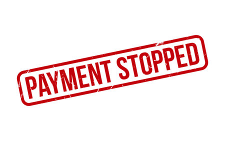 Payment Stopped Rubber Stamp Seal Vectorのイラスト素材
