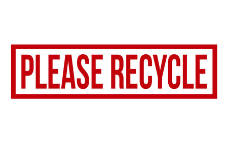 Red Please Recycle Rubber Stamp Seal Vectorのイラスト素材