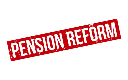 Pension Reform Rubber Stamp Seal Vectorのイラスト素材