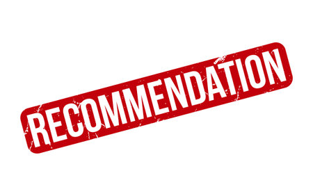 Recommendation rubber grunge stamp seal vectorのイラスト素材