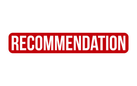 Recommendation Rubber Stamp Seal Vectorのイラスト素材