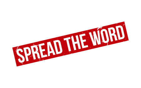 Spread The Word Rubber Stamp Seal Vectorのイラスト素材