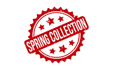 Spring Collection rubber grunge stamp seal vectorのイラスト素材