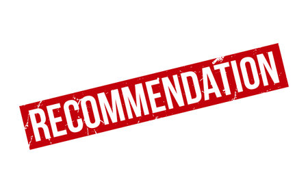 Recommendation Rubber Stamp Seal Vectorのイラスト素材