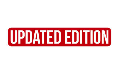 Updated Edition Rubber Stamp Seal Vectorのイラスト素材