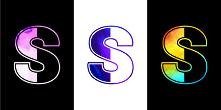 Letter S logo design vector template. Creative modern luxurious logotype for corporate business identityのイラスト素材