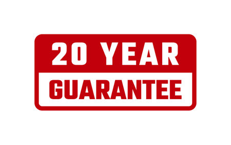 20 Year Guarantee Rubber Stampのイラスト素材