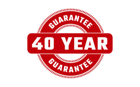 40 Year Guarantee Rubber Stampのイラスト素材