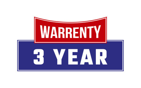 3 Year Warranty Seal Vectorのイラスト素材