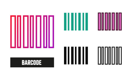 Barcode Icon Set Vector Illustration