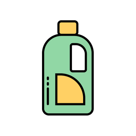 Detergent Icon Vector Illustration. Detergent Lineal Color Iconのイラスト素材