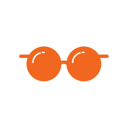 Flat Glasses Icon Symbol Vector Illustrationのイラスト素材