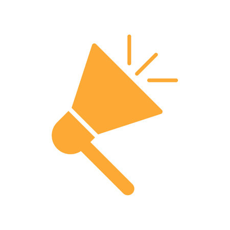 Flat Megaphone Icon Symbol Vector Illustrationのイラスト素材