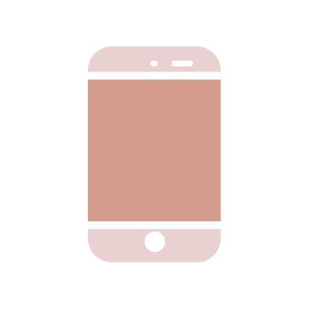Flat Mobile Phone Icon Symbol Vector Illustrationのイラスト素材