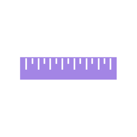 Flat Ruler Icon Symbol Vector Illustrationのイラスト素材