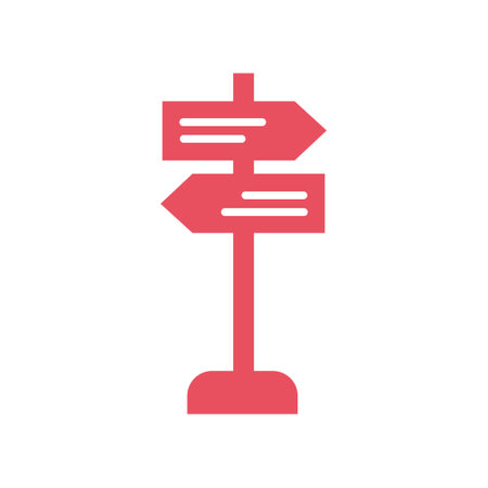 Flat Signboard Icon Symbol Vector Illustrationのイラスト素材