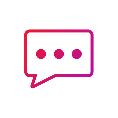 Talk Gradient Icon Vector Illustration