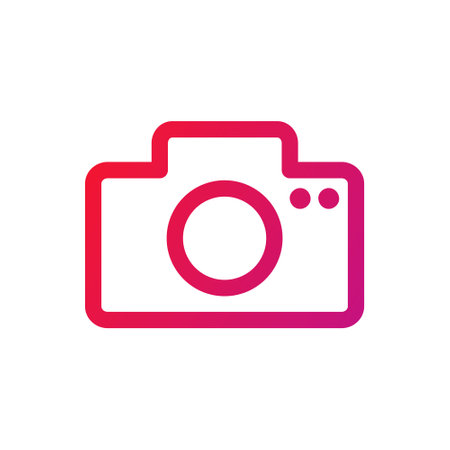 Camera Icon. Camera Gradient Icon Symbol Vector Illustrationのイラスト素材