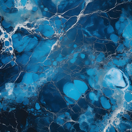 Marble background. Abstract blue marble textureの素材
