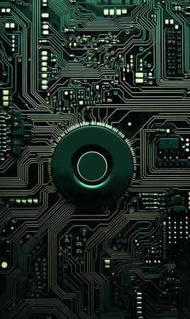 Electronic circuit board. Technology backgroundの素材