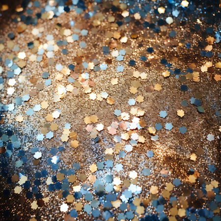 Abstract glitter background. Colorful glitter lightsの素材