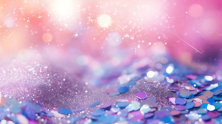 Abstract sequins background. Colorful sequinsの素材