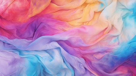 Colorful fabric texture. Tie dye backgroundの素材