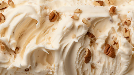 Butter Pecan ice cream textureの素材