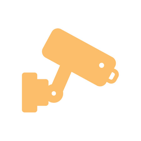 Security Camera Icon. Security Camera Flat Icon Symbol Vector Illustration