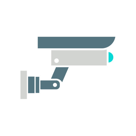 Cctv Camera Icon. Cctv Camera Flat Icon Symbol Vector Illustration