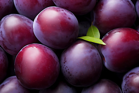 Lots of Plums. Fresh Plums backgroundの素材
